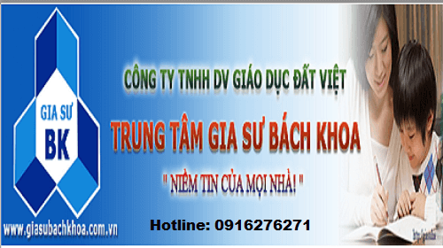 Trung tâm gia sư Bách Khoa là trung tâm uy tín hàng đầu tại tphcm